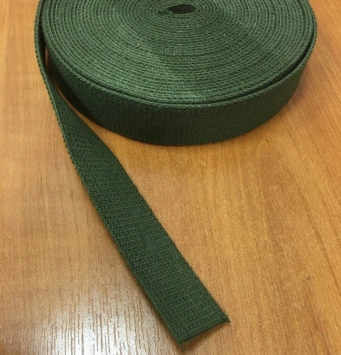 Cinta de algodón verde: ¡Un toque fresco y natural para tus creaciones! Ideal para proyectos con estilo y durabilidad.